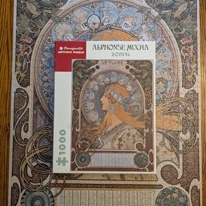 Pomegranate 1000 Piece Alphonse Mucha Zodiac Puzzle